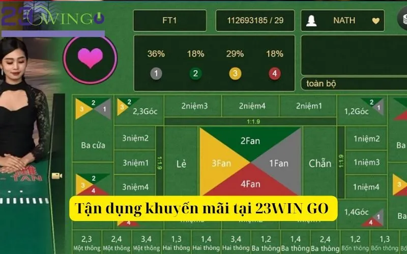 Tận dụng khuyến mãi tại 23WIN GO 